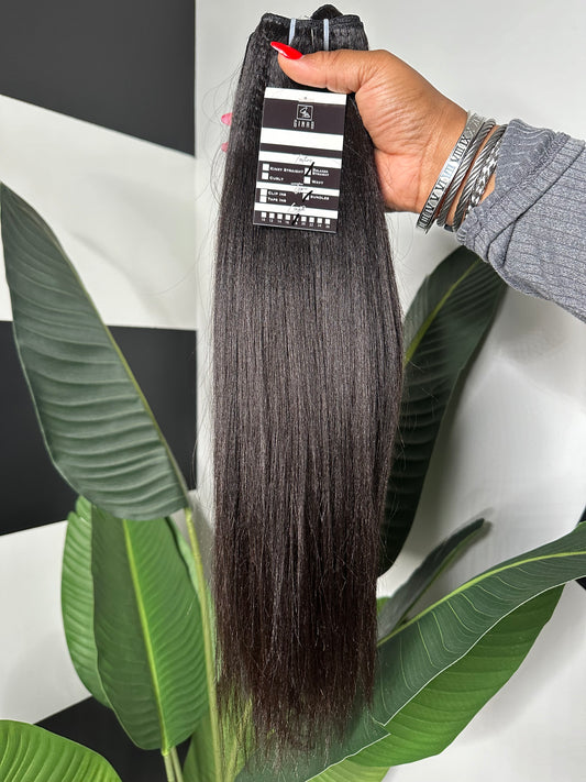 Relaxed Textured Straight Virgin Hair Bundle